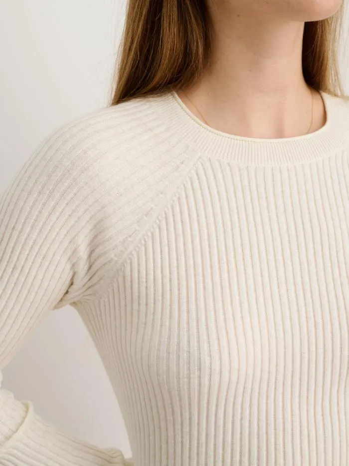 Alex Mill Sweaters Ribbed Crewneck Sweater Ivory 8211 Women