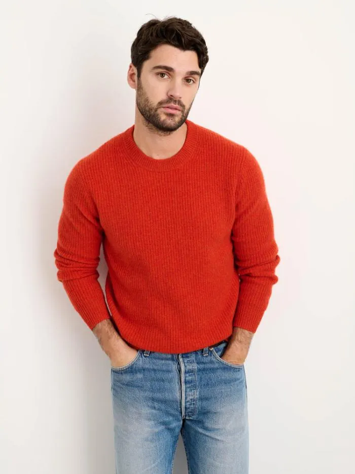 Alex Mill Sweaters Sweatshirts Jordan Sweater In Washed Cashmere Paprika 8211 Men