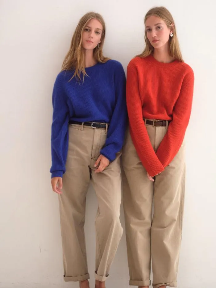 Alex Mill Sweaters Sweatshirts Jordan Sweater In Washed Cashmere Paprika 8211 Men