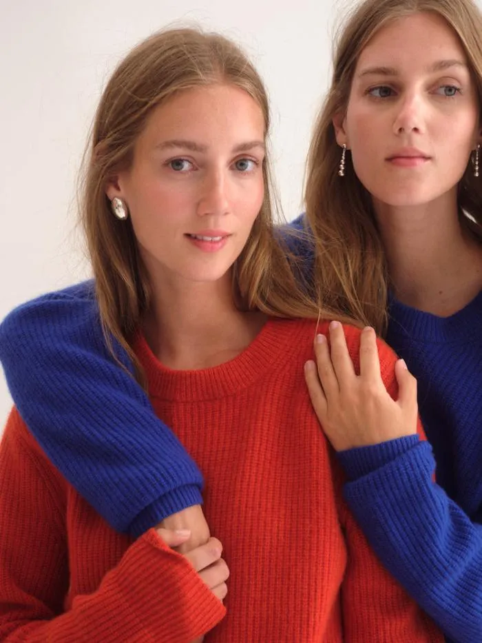 Alex Mill Sweaters Sweatshirts Jordan Sweater In Washed Cashmere Paprika 8211 Men
