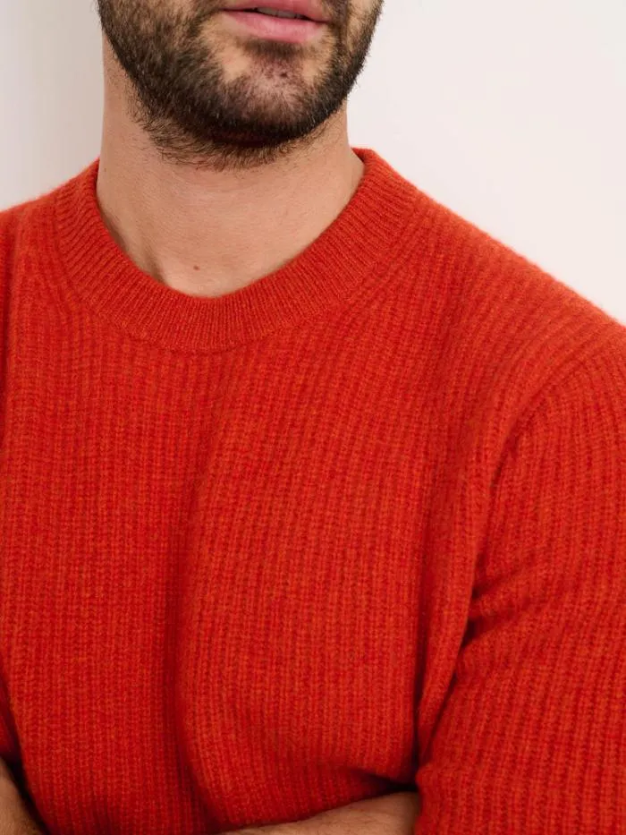 Alex Mill Sweaters Sweatshirts Jordan Sweater In Washed Cashmere Paprika 8211 Men
