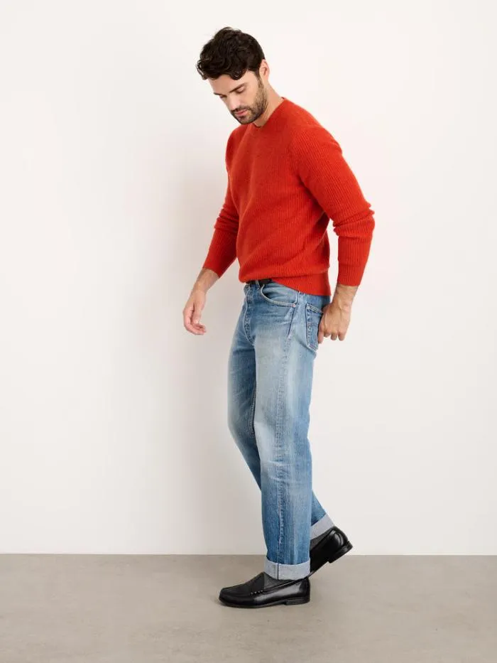 Alex Mill Sweaters Sweatshirts Jordan Sweater In Washed Cashmere Paprika 8211 Men