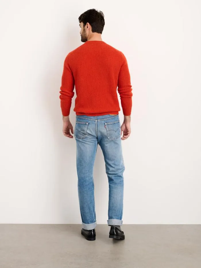 Alex Mill Sweaters Sweatshirts Jordan Sweater In Washed Cashmere Paprika 8211 Men