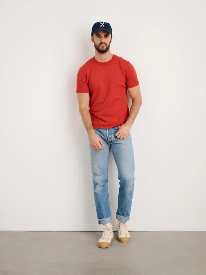 Alex Mill Tees Polos Standard TShirt In Slub Cotton Barn Red 8211 Men