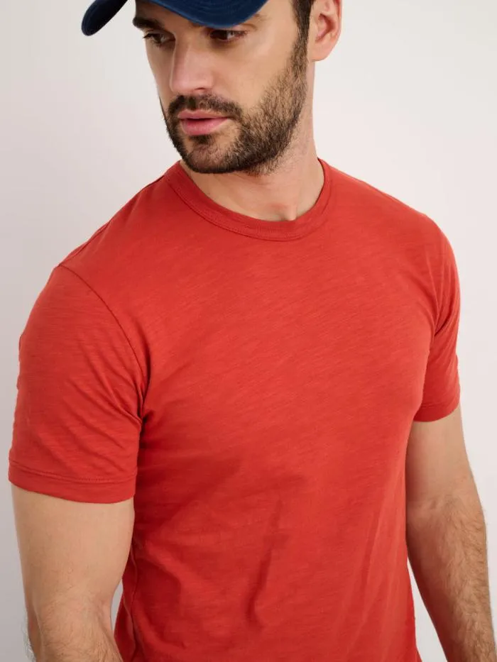 Alex Mill Tees Polos Standard TShirt In Slub Cotton Barn Red 8211 Men
