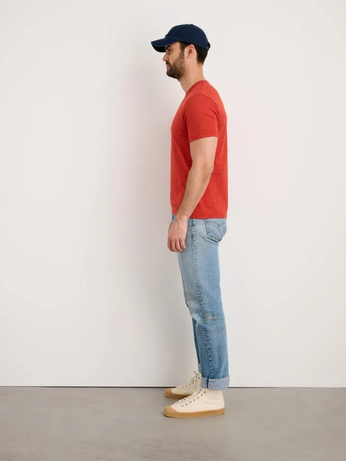Alex Mill Tees Polos Standard TShirt In Slub Cotton Barn Red 8211 Men