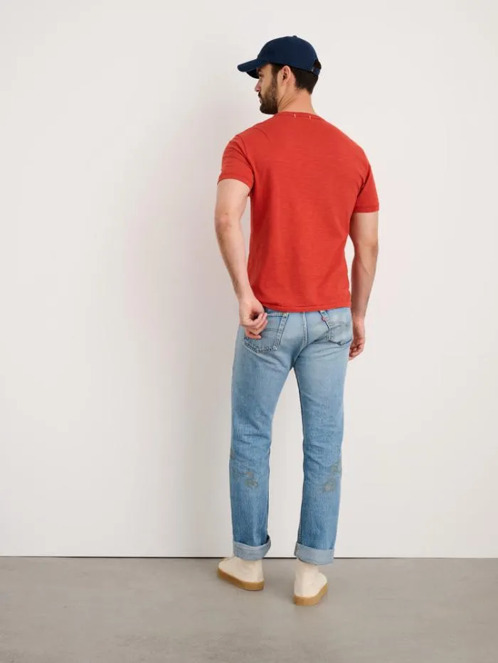 Alex Mill Tees Polos Standard TShirt In Slub Cotton Barn Red 8211 Men