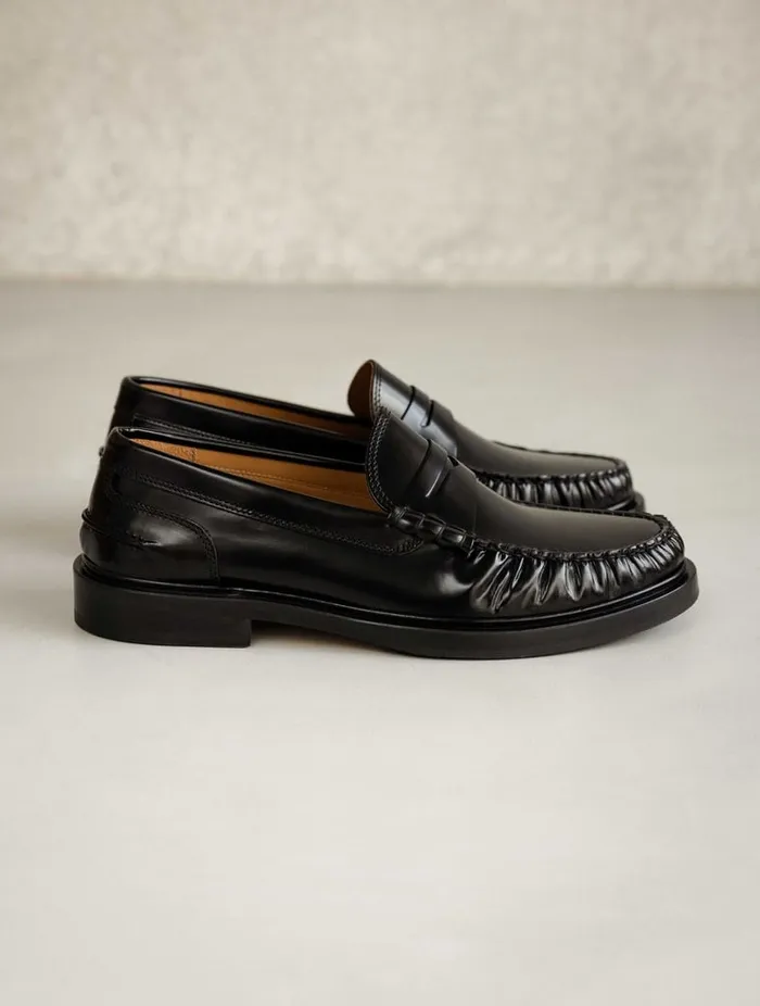 Allen Siyah Black Men Bobbies Loafers