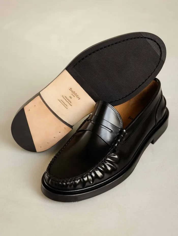 Allen Siyah Black Men Bobbies Loafers