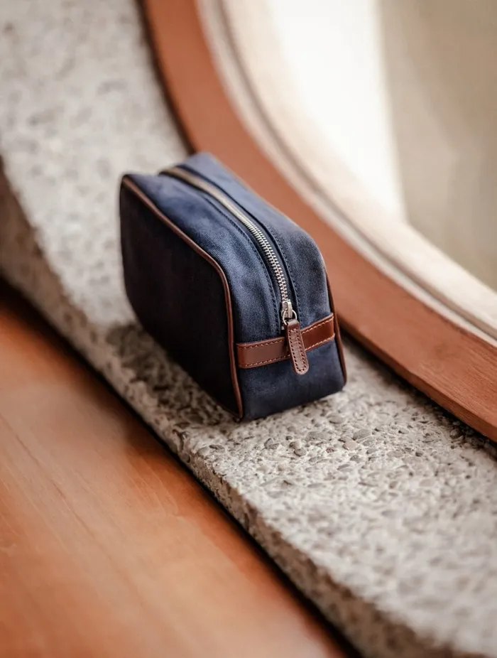 Amalfi Navy Blue Men Bobbies Toiletry Bags Amalfi Navy Blue Men Bobbies Toiletry Bags