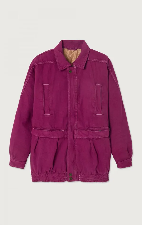 American Vintage Jackets and Blazers Women Jacket Nyolow Overdyed Fuchsia