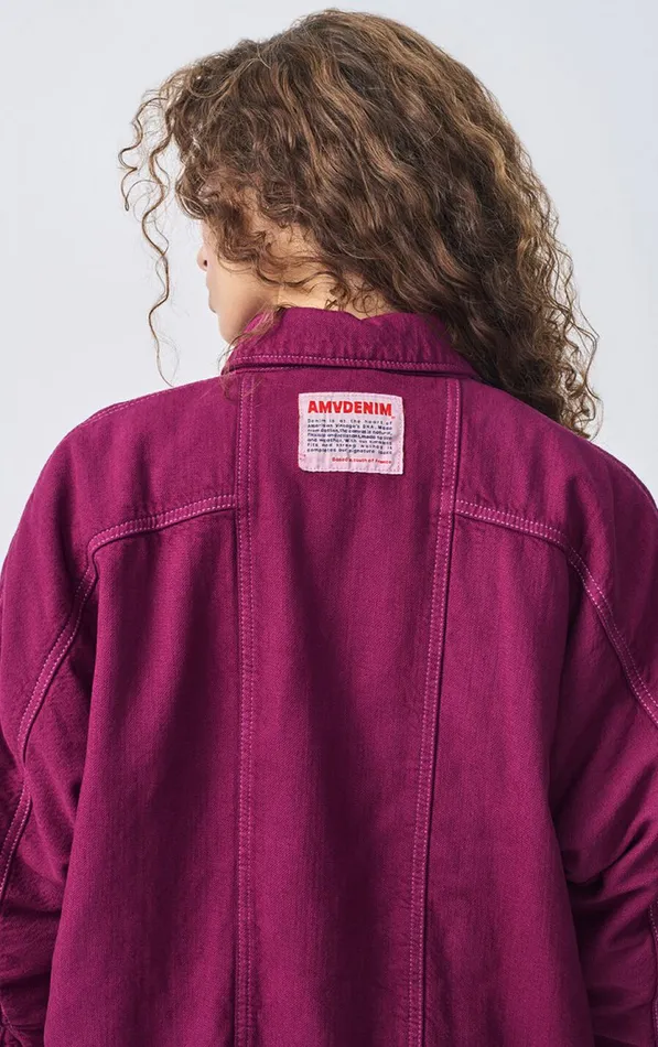 American Vintage Jackets and Blazers Women Jacket Nyolow Overdyed Fuchsia