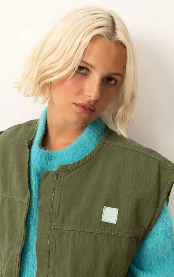 American Vintage Jackets and Blazers Women Jacket Rygybay Khaki American Vintage Jackets and Blazers Women Jacket Rygybay Khaki