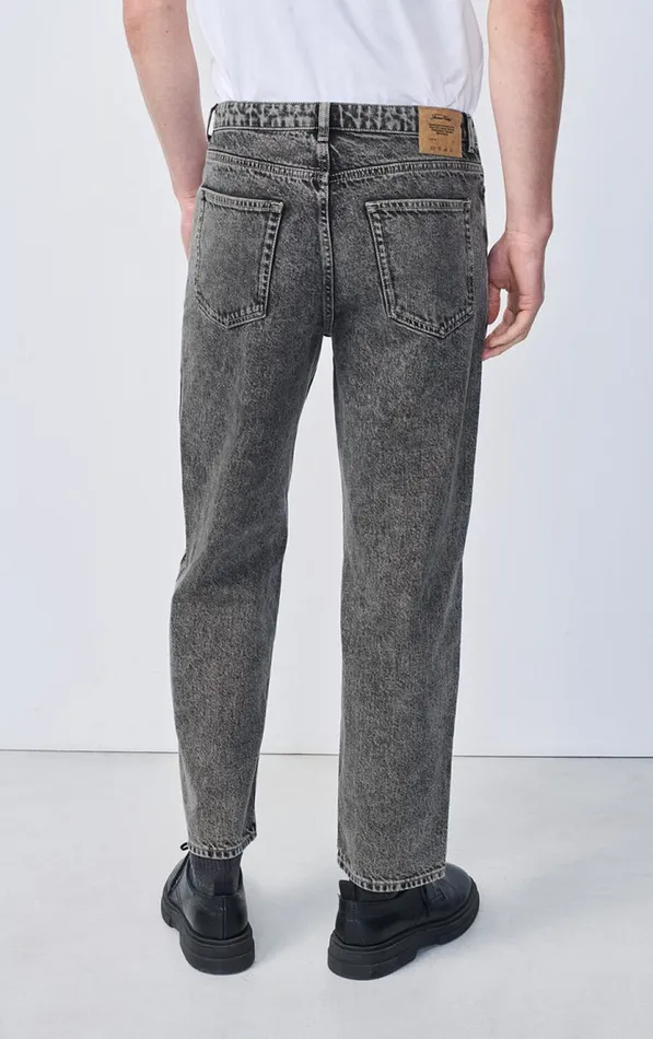 American Vintage Jeans Men Straight Jeans Yopday Grey Salt And Pepper