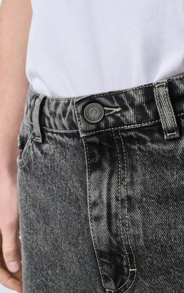 American Vintage Jeans Men Straight Jeans Yopday Grey Salt And Pepper