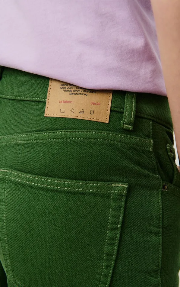American Vintage Jeans Women Balloon Jeans Nyolow Overdyed Khaki