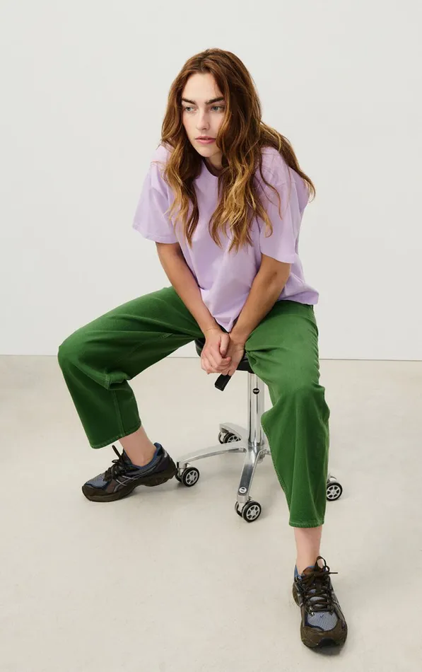 American Vintage Jeans Women Balloon Jeans Nyolow Overdyed Khaki