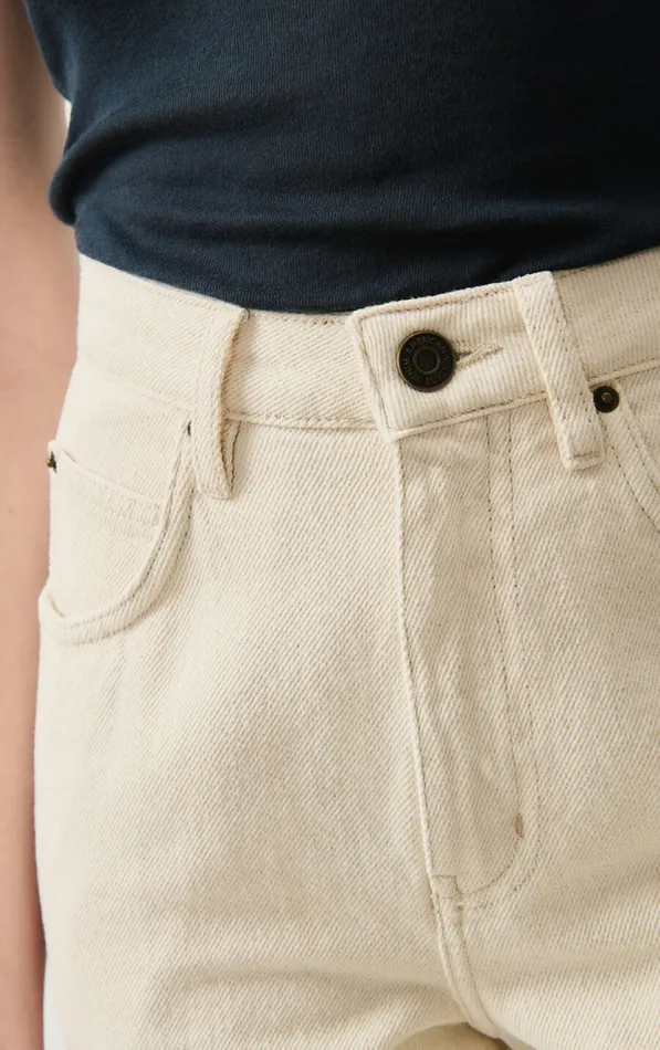 American Vintage Jeans Women Big Carrot Jeans Tineborow Ecru