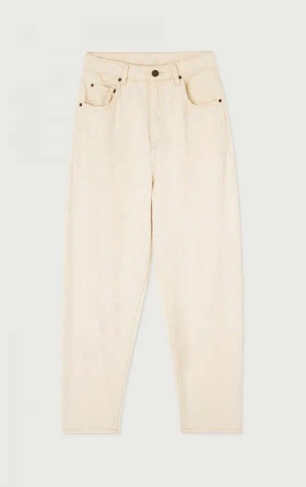 American Vintage Jeans Women Big Carrot Jeans Tineborow Ecru