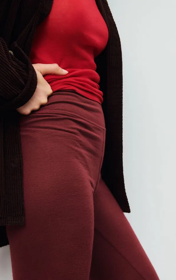 American Vintage Joggers and Leggings Women Leggings Ypawood Melange Berry American Vintage Joggers and Leggings Women Leggings Ypawood Melange Berry
