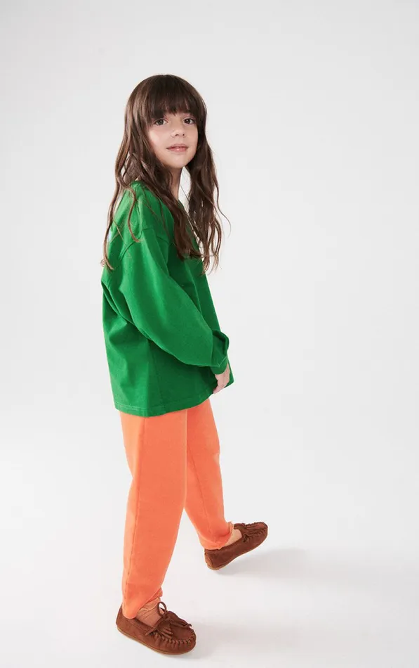 American Vintage Joggers Kids Joggers Izubird Fluorescent Fire
