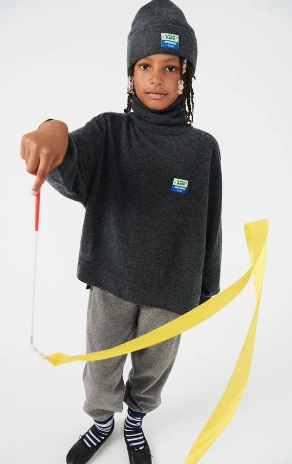 American Vintage Joggers Kids Trousers Vylow Heather Grey