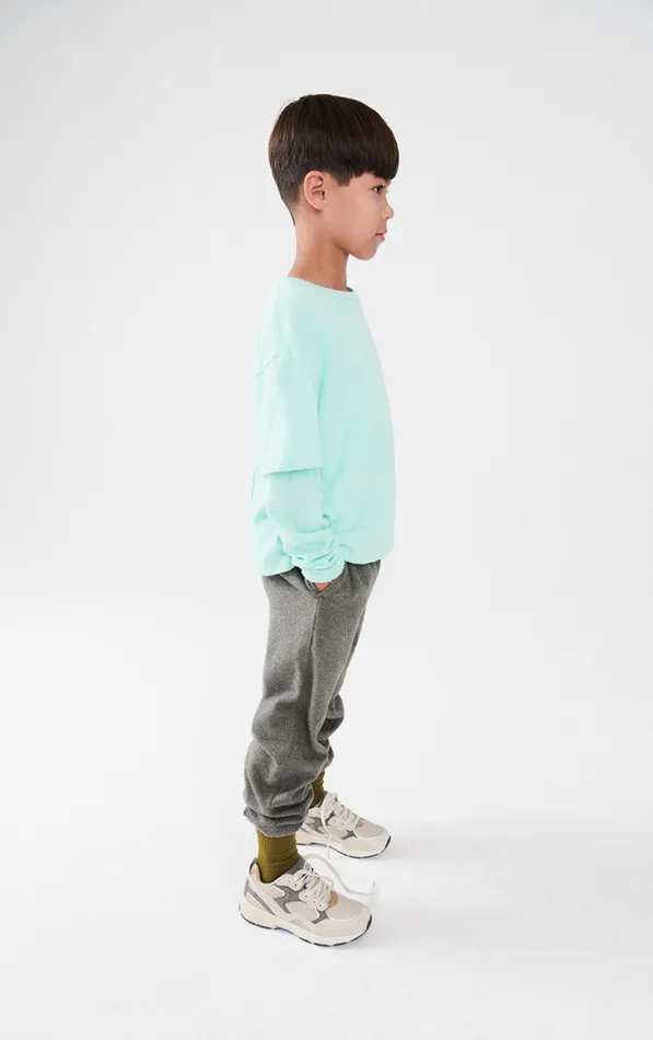 American Vintage Joggers Kids Trousers Vylow Heather Grey