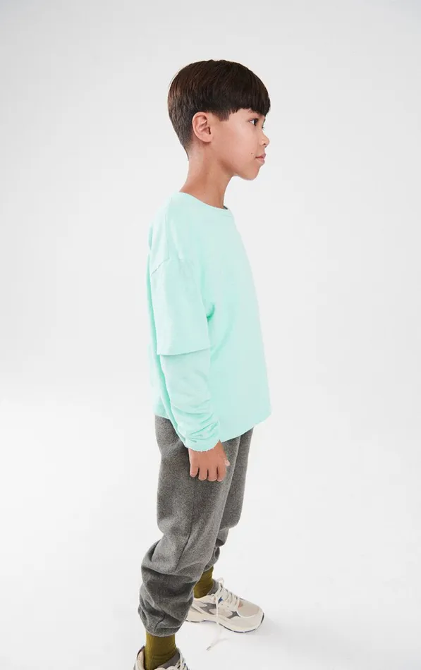 American Vintage Joggers Kids Trousers Vylow Heather Grey