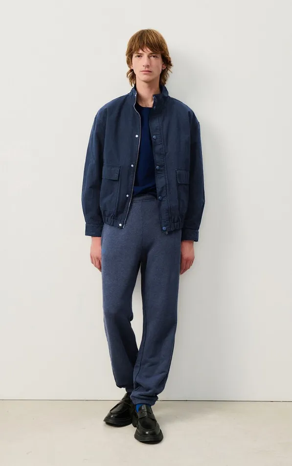 American Vintage Joggers Men Joggers Doven Overdyed Navy