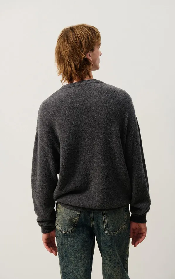 American Vintage Jumpers and Cardigans Men Jumper Blimy Dark Grey Melange