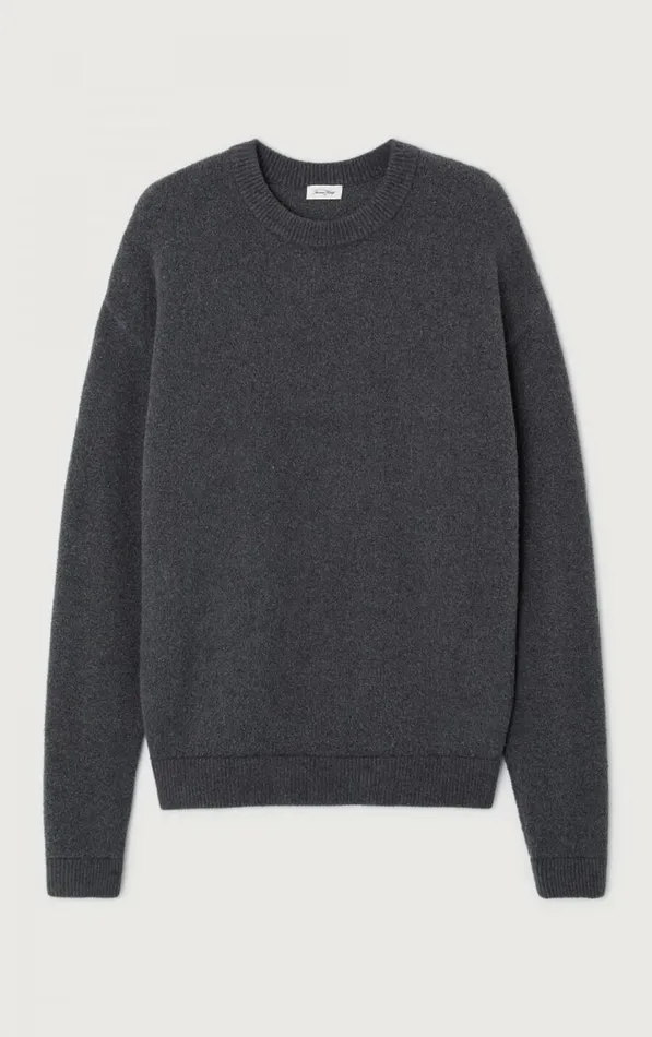 American Vintage Jumpers and Cardigans Men Jumper Blimy Dark Grey Melange