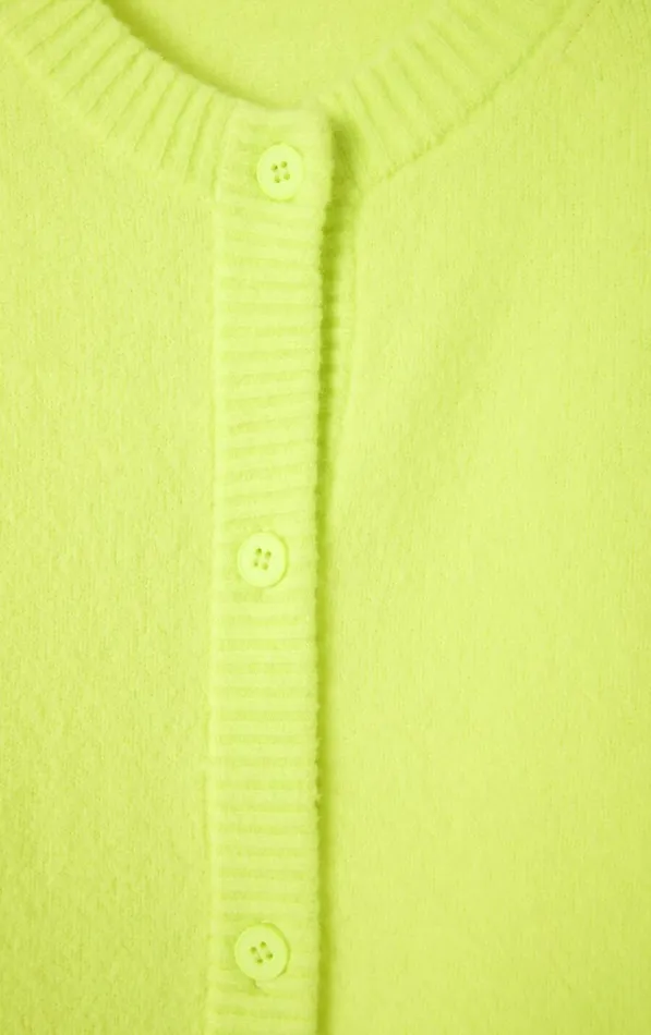 American Vintage Jumpers and Cardigans Women Cardigan Damsville Neon Yellow American Vintage Jumpers and Cardigans Women Cardigan Damsville Neon Yellow