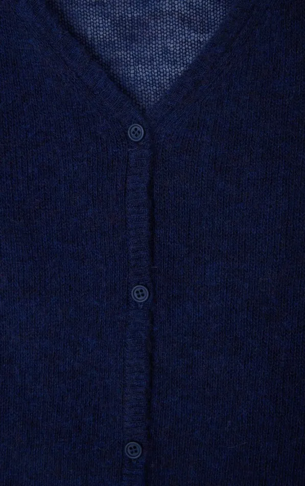 American Vintage Jumpers and Cardigans Women Cardigan Dumy Melange Navy American Vintage Jumpers and Cardigans Women Cardigan Dumy Melange Navy