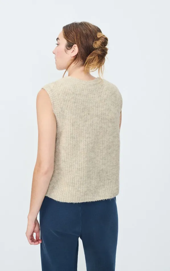 American Vintage Jumpers and Cardigans Women Cardigan East Melange Powder Snow