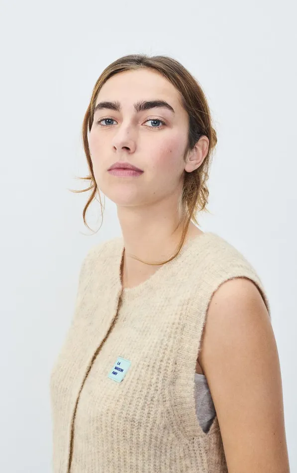 American Vintage Jumpers and Cardigans Women Cardigan East Melange Powder Snow