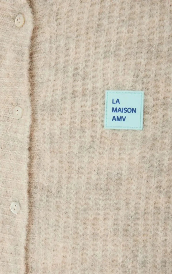 American Vintage Jumpers and Cardigans Women Cardigan East Melange Powder Snow