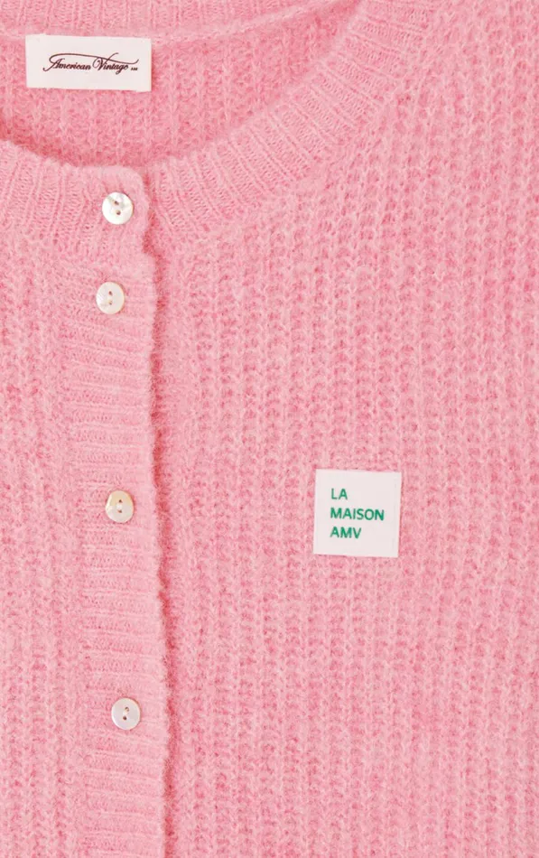 American Vintage Jumpers and Cardigans Women Cardigan East Orchid Melange