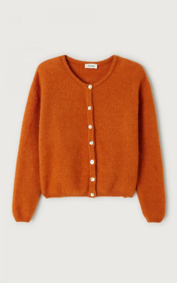 American Vintage Jumpers and Cardigans Women Cardigan Vitow Brick Melange