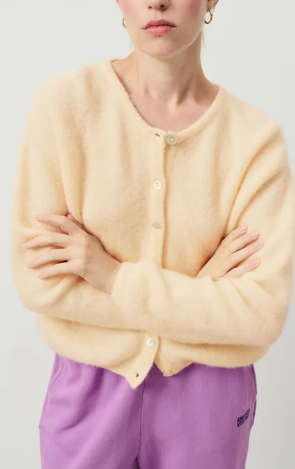 American Vintage Jumpers and Cardigans Women Cardigan Vitow Melange Cheesecake