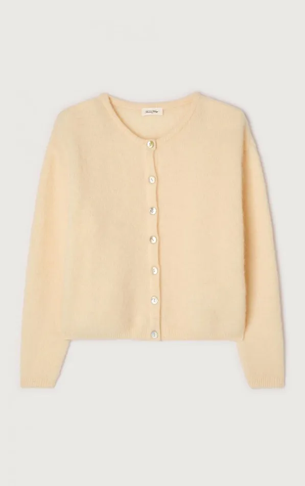 American Vintage Jumpers and Cardigans Women Cardigan Vitow Melange Cheesecake