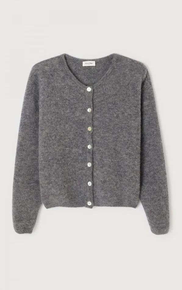American Vintage Jumpers and Cardigans Women Cardigan Vitow Melange Steel
