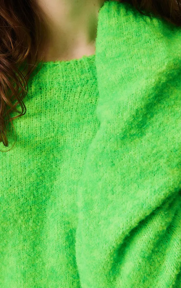American Vintage Jumpers and Cardigans Women Jumper Cikoya Flashy Green American Vintage Jumpers and Cardigans Women Jumper Cikoya Flashy Green