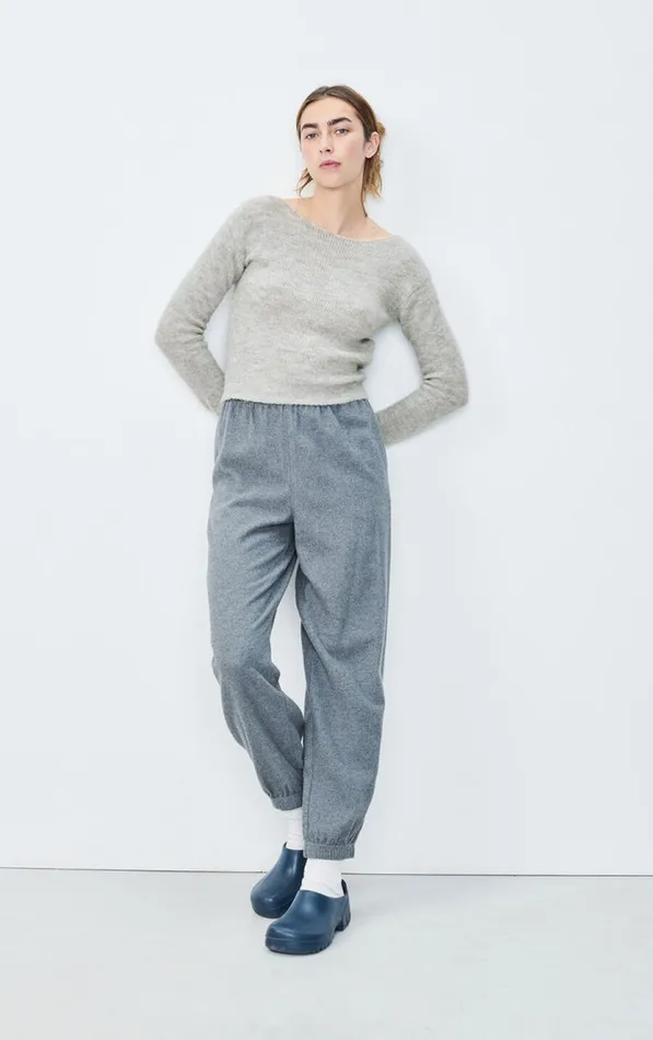 American Vintage Jumpers and Cardigans Women Jumper East Heather Grey American Vintage Jumpers and Cardigans Women Jumper East Heather Grey