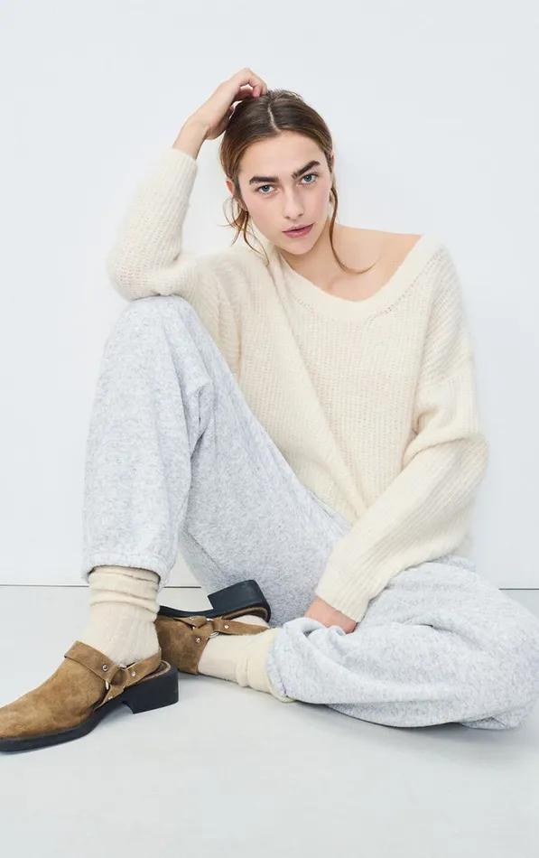 American Vintage Jumpers and Cardigans Women Jumper East Melange Pearl