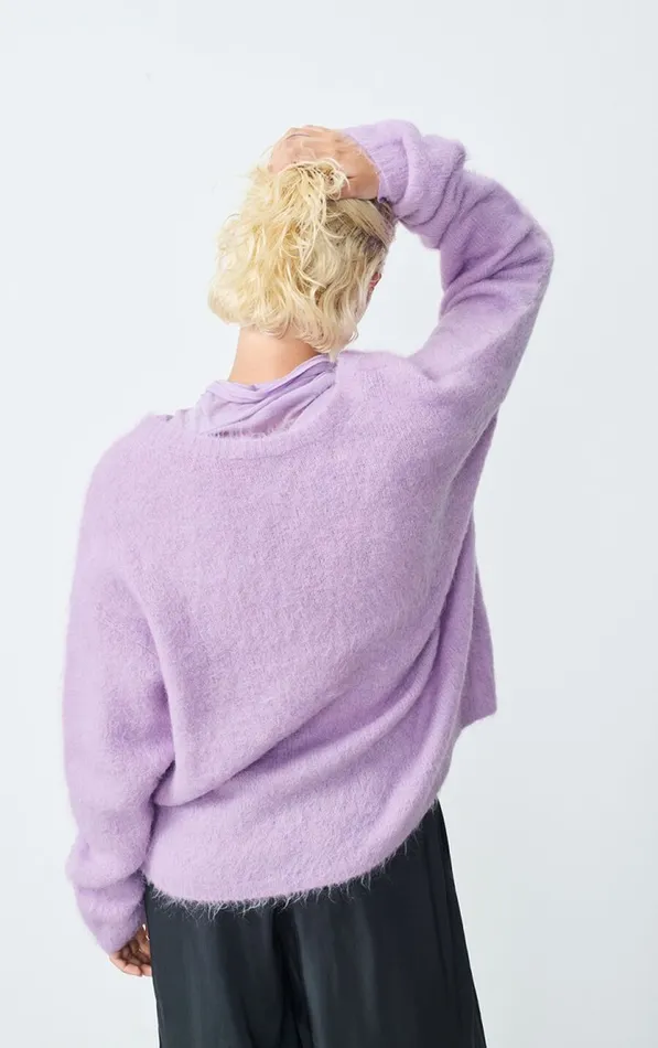 American Vintage Jumpers and Cardigans Women Jumper Nuny Orchid Melange American Vintage Jumpers and Cardigans Women Jumper Nuny Orchid Melange