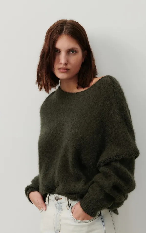 American Vintage Jumpers and Cardigans Women Jumper Yanbay Melange Charcoal