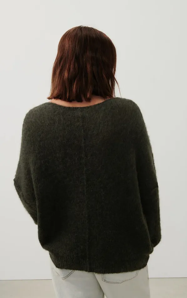 American Vintage Jumpers and Cardigans Women Jumper Yanbay Melange Charcoal American Vintage Jumpers and Cardigans Women Jumper Yanbay Melange Charcoal