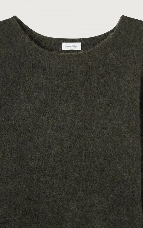 American Vintage Jumpers and Cardigans Women Jumper Yanbay Melange Charcoal American Vintage Jumpers and Cardigans Women Jumper Yanbay Melange Charcoal