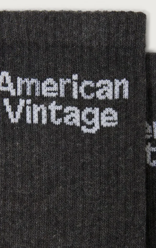 American Vintage Kids Socks Clypsun Melange Charcoal American Vintage Kids Socks Clypsun Melange Charcoal
