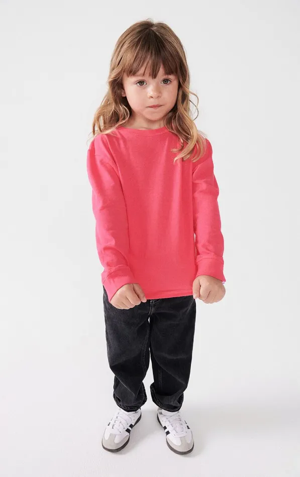 American Vintage Long Sleeve TShirts Kids TShirt Gamipy Fluorescent Hortensia